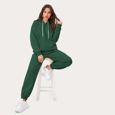 Спортивные брюки и толстовка с карманом Shein