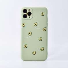 Чехол для iPhone с узором авокадо Shein