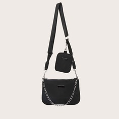 Сумка через плечо с цепочкой и кошельком Shein