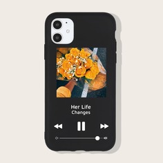 Чехол для iPhone с оригинальным принтом Shein