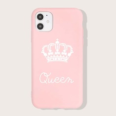 Чехол для iPhone с узором короны Shein