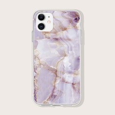Чехол для iPhone с мраморным узором Shein