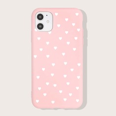 Чехол для iPhone с узором сердечка Shein