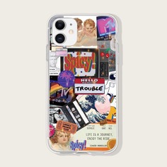 Чехол для iPhone с узором ангела Shein
