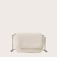 На цепочке Одноцветный Модный Сумка через плечо Shein