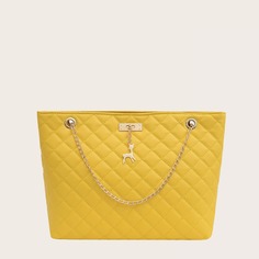 Цепочка стеганая Модный Сумки-тоут Shein