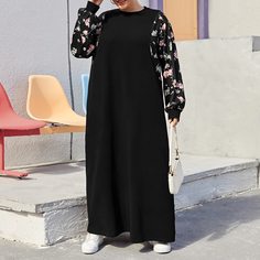 Цветочный Повседневный Платья размер плюс Shein