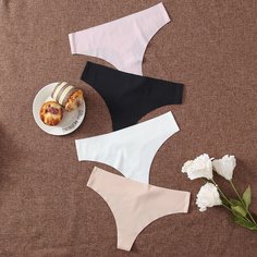 4 пакета бесшовные трусики Shein