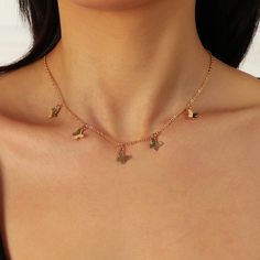 Ожерелье с бабочкой Shein
