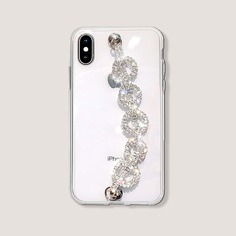 Прозрачный чехол для iPhone с цепочкой Shein
