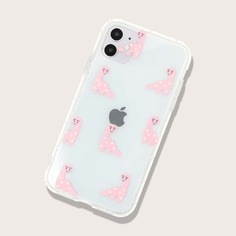 2шт прозрачный чехол для iPhone с принтом динозавра для пар Shein