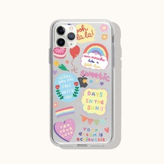 Прозрачный чехол для телефона с принтом Shein