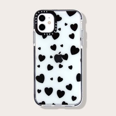 Чехол для iPhone с принтом сердечка Shein