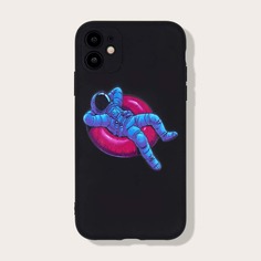 Чехол для iPhone с узором астронавта Shein