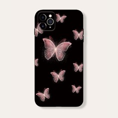Чехол для iPhone с узором бабочки Shein