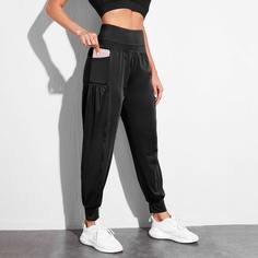 Спортивные брюки с карманом для телефона Shein