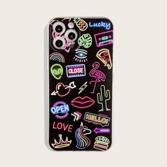 Чехол для iPhone с узором Shein