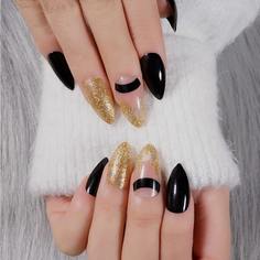 24шт накладные ногти, 1 лист лента и 1шт пилочка для ногтей Shein