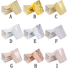 Коробка попкорна с геометрическим узором 6шт Shein