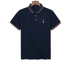 Мужская рубашка-поло с полосатым принтом Shein