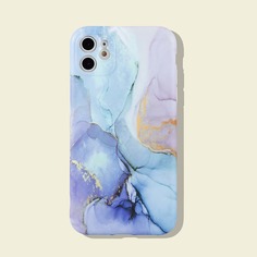 Чехол для iPhone с акварельным узором Shein