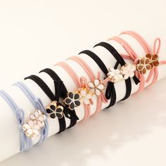 Резинка для волос с цветочным декором 10шт Shein