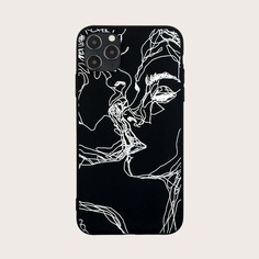 Чехол для iPhone с принтом 1шт Shein
