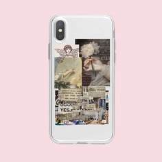 Чехол для iPhone со смешанным узором 1шт Shein
