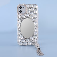1шт чехол для iPhone со стразами Shein