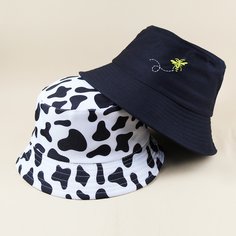 2шт шляпа с принтом Shein