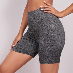 Байкерские шорты с высокой талией Shein