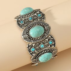 Браслет с декором бирюзы Shein