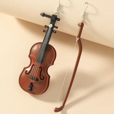 Серьги-подвески в форме скрипки Shein