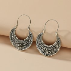 Богемские серьги-кольца Shein