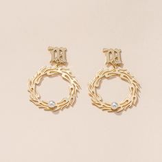 Круглые серьги-подвески с искусственным жемчугом Shein