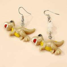 Серьги в форме динозавра Shein