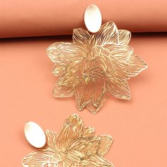 Серьги-подвески с лотосом Shein