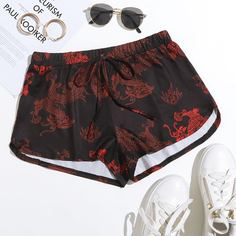 узел Животный Повседневный Шорты Shein