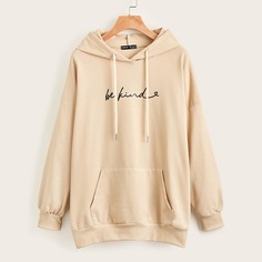 на кулиске буква Повседневный Свитшоты Shein