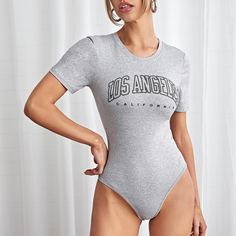 буква Повседневный Боди Shein