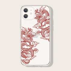 Чехол для iPhone с принтом китайского дракона Shein