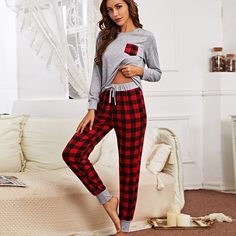 узел Клетка Повседневный Пижама Shein