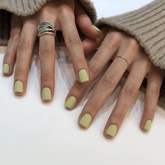 Однотонные накладные ногти 24шт Shein