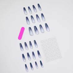 24шт Накладные ногти и 1 лист лента и 1шт пилочка для ногтей Shein