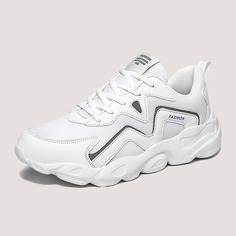 Мужские сетчатые кроссовки на платформе и шнурках Shein