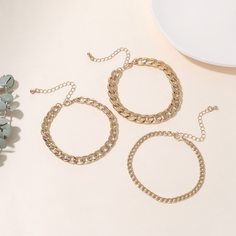 Мужской браслет с цепочкой 3шт Shein
