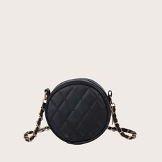 Круглая сумка мини на цепочке Shein