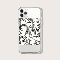 Чехол для iPhone с графическим принтом Shein