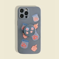 Чехол для iPhone с мультипликационным принтом и выдвижной ручкой для телефона Shein