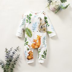 Животный Повседневный комбинезоны для малышей Shein